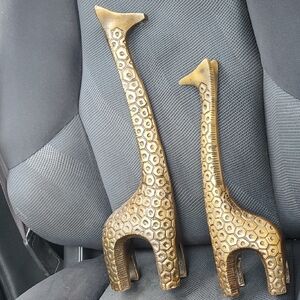 Metal Gold Giraffe Figurines